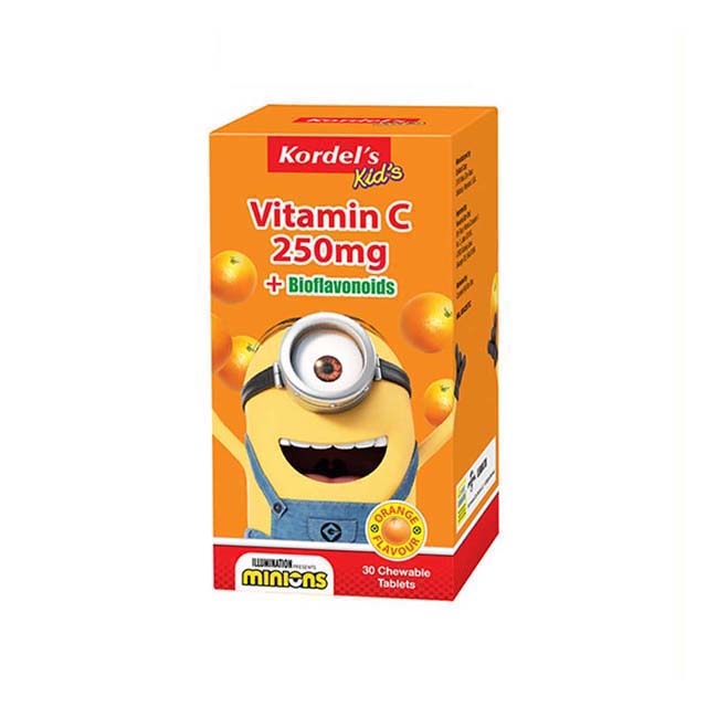 KORDELS KIDS VITAMIN C BIOFLAVONOIDS 250MG 30S