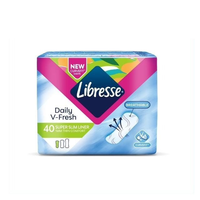 LIBRESSE SUPER SLIM PANTYLINER 15.5CM 40S