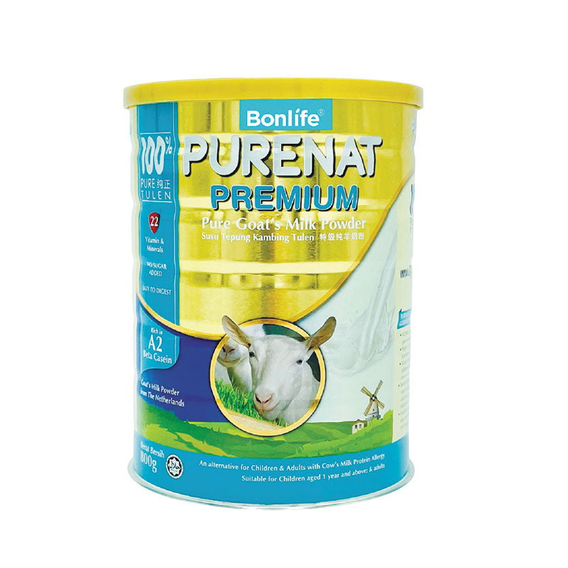 BONLIFE  PURENAT PREMIUM GOAT MILK POWDER 800G (BC)