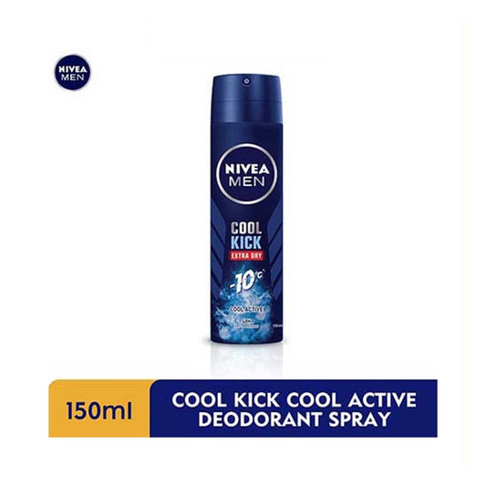 NIVEA FOR MEN DEODORANT COOL KICK SPRAY 150ML
