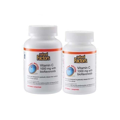 NATURAL FACTORS VITAMIN C TIME RELEASE 180S+90S