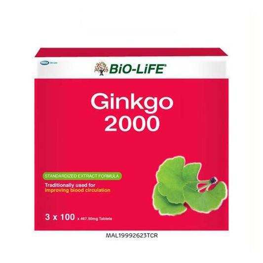 BIO-LIFE GINKGO 2000 TAB 100SX3