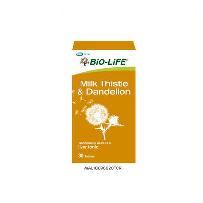 BIO-LIFE MILK THISTLE & DANDELION TAB 30S