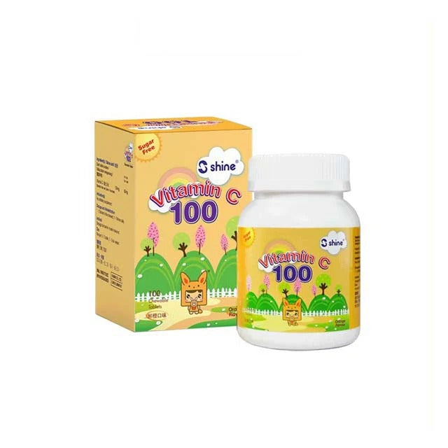 SHINE VIT C 100MG CHEWABLE TAB (ORANGE) 100S