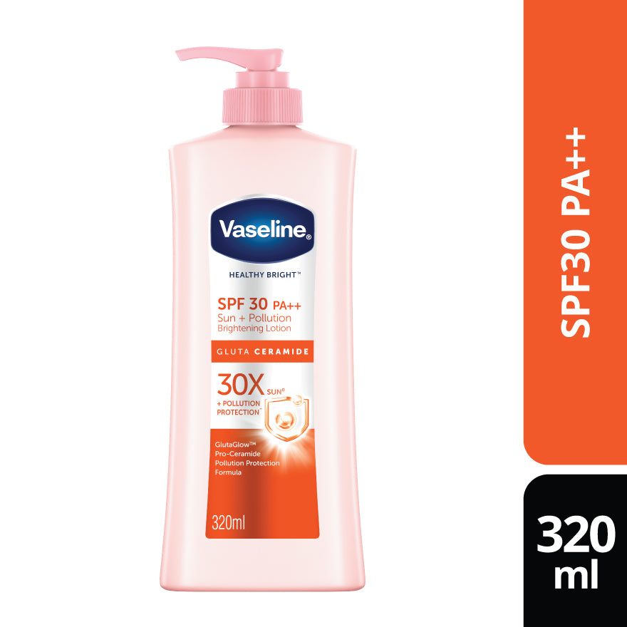 VASELINE HEALTHY BRIGHT SPF30 GLUTA LOTION 320ML
