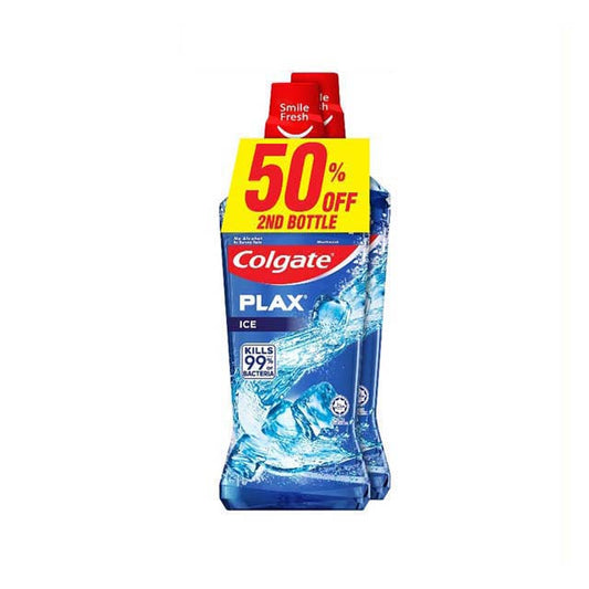 COLGATE PLAX MOUTHWASH ICE 750ML 2S