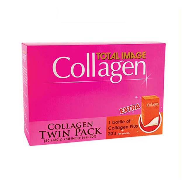 TOTAL IMAGE COLLAGEN TWIN PACK 80SX2+FREE COLLAGEN PLUS 20S