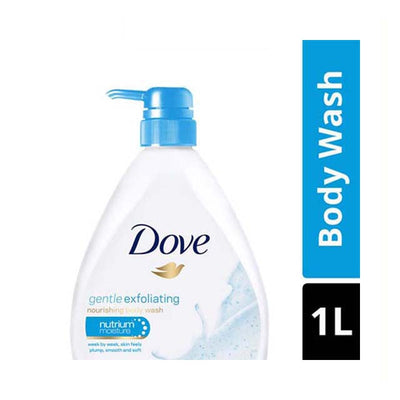 DOVE BODY WASH GENTLE EXFOLIATING 1L