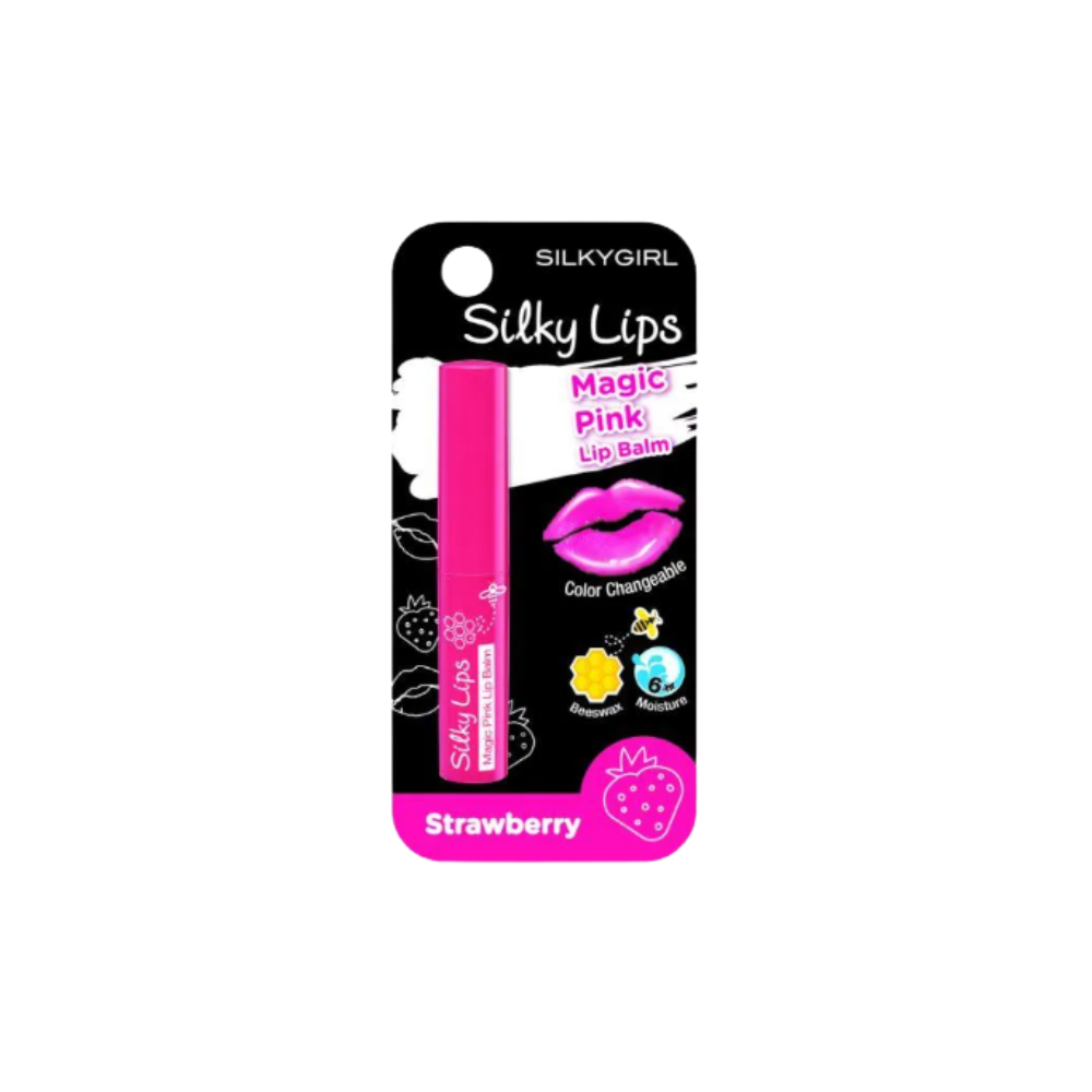 SILKY LIPS MAGIC PINK LIP BALM 1.6G STRAWBERRY