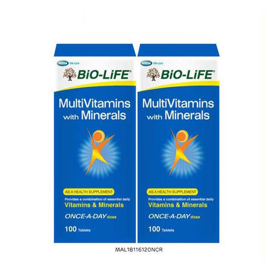 BIO-LIFE MULTIVITAMINS WITH MINERALS TAB 100SX2