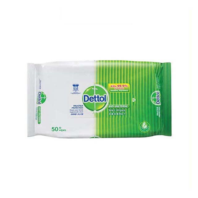 DETTOL WIPES ANTIBACTERIAL 50S