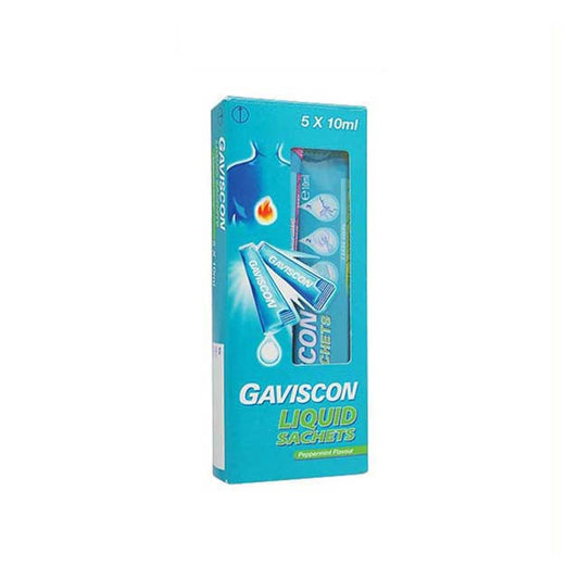 GAVISCON LIQUID SACHET 10ML 5S