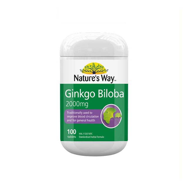 NATURES WAY GINKGO BILOBA 2000MG 100S