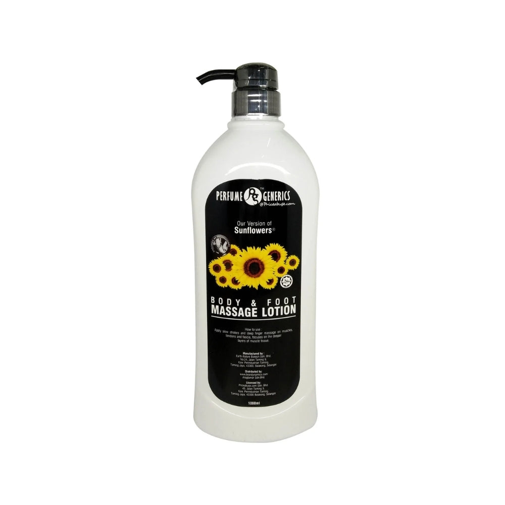 PERFUME SUNFLOWERS MASSAGE LOTION 1000ML