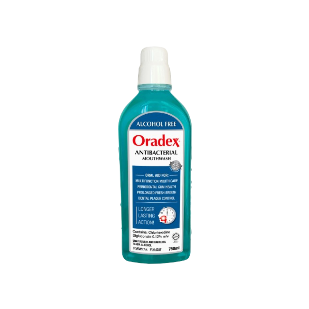 ORADEX ANTIBACTERIAL MOUTHWASH 750ML