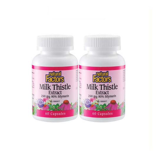 NATURAL FACTORS MILK THISTLE EXTRACT 60SX2