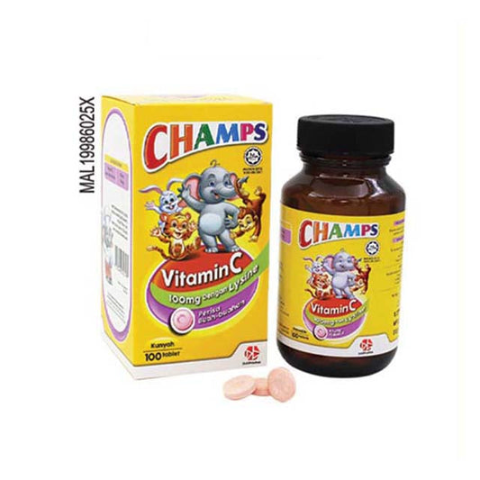 CHAMPS C LYSINE CHEWABLE 100S