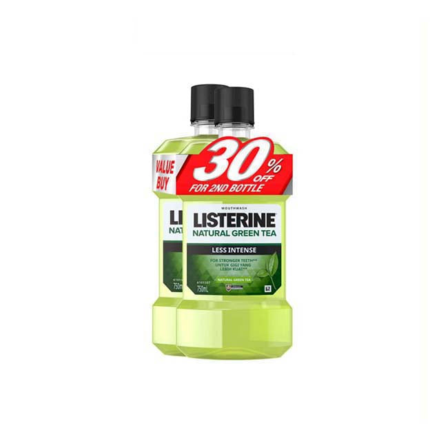 LISTERINE GREEN TEA 750ML 2S