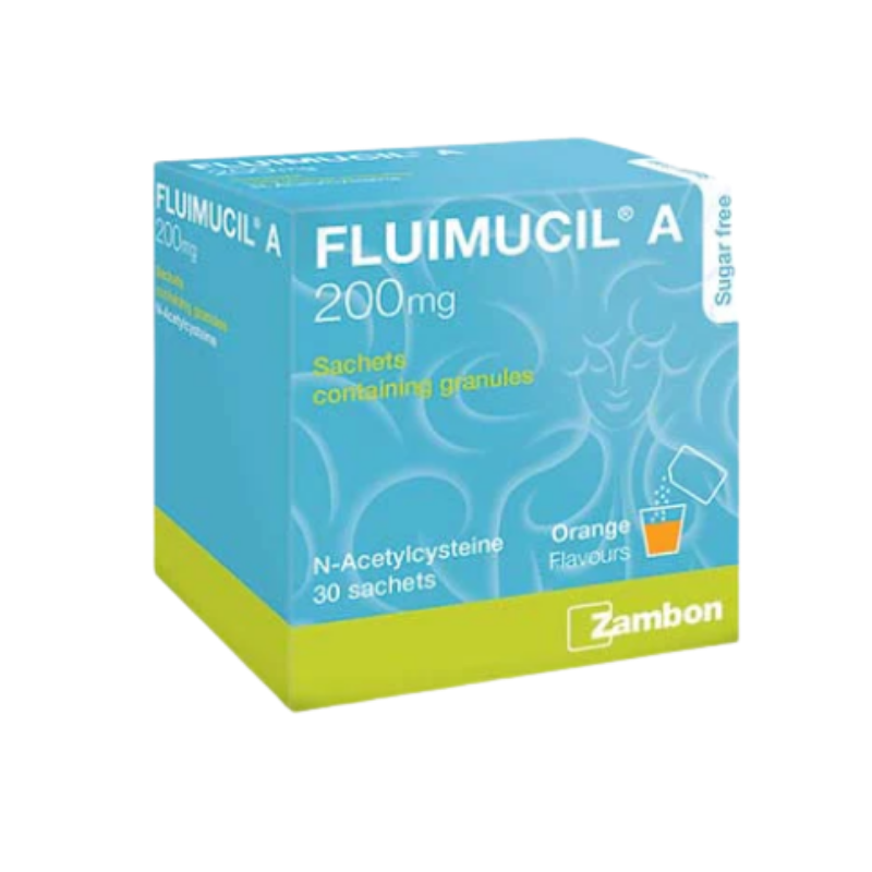 FLUIMUCIL A 200MG SACHET 30S