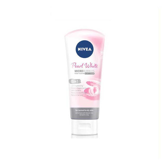 NIVEA PEARL WHITE MICROBUBBLES CLAY FOAM 100G
