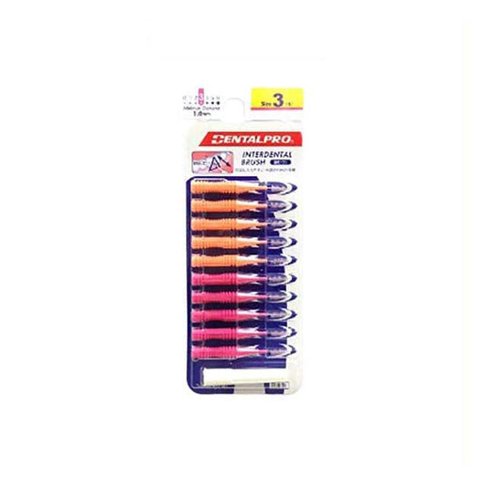 DENTALPRO INTERDENTAL BRUSH SIZE-3 10S