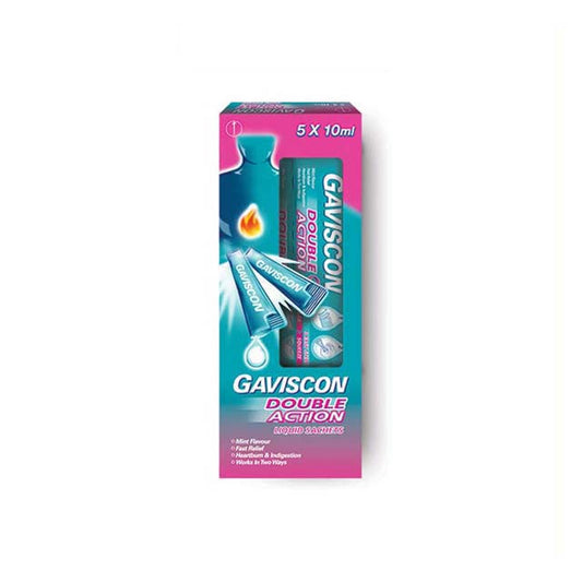 GAVISCON DOUBLE ACTION LIQUID 10ML 5S