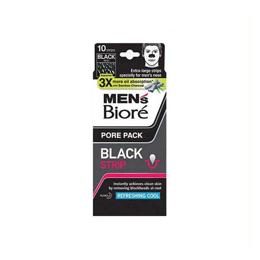 BIORE MENS PORE PACK BLACK STRIP REFRESHING COOL 10S