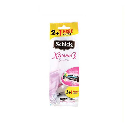 SCHICK XTREME 3 WOMEN 3 BLADE DISPOSABLE RAZOR 2S+1S