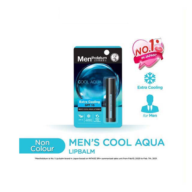 MENTHOLATUM LIP BALM MEN COOL AQUA 3.5G