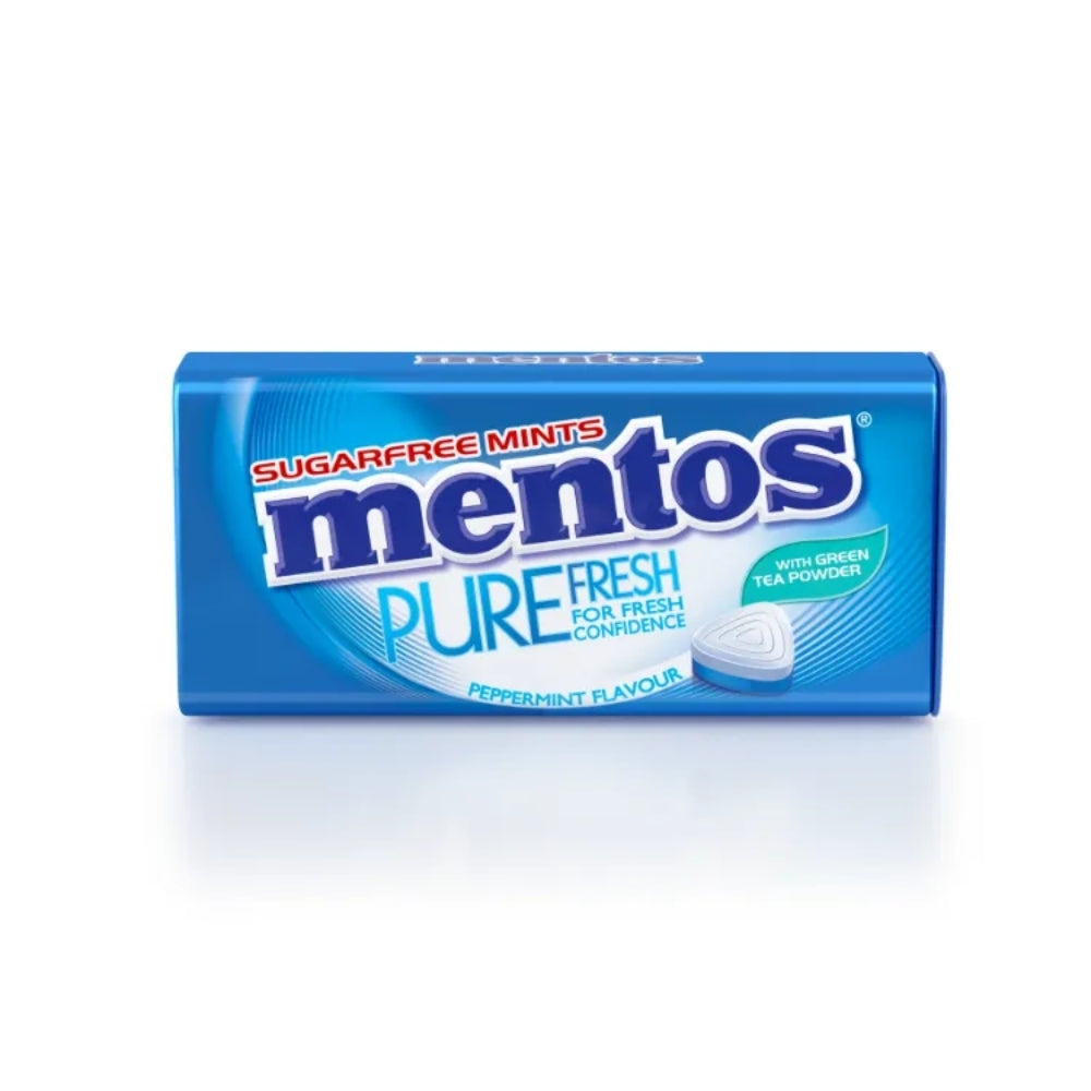 MENTOS PURE FRESH TIN PEPPERMINT 35G