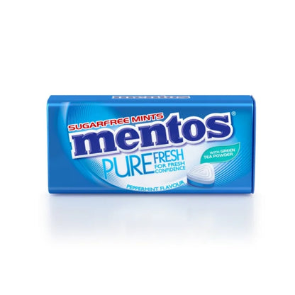 MENTOS PURE FRESH TIN PEPPERMINT 35G