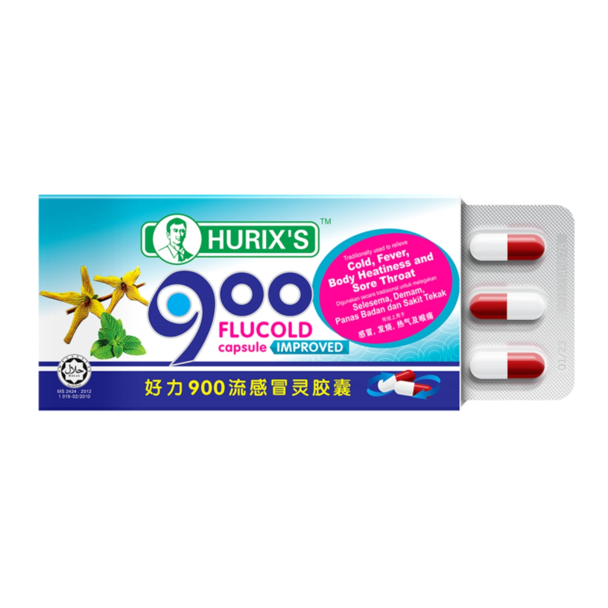 HURIXS 900 FLUCOLD CAP 6S