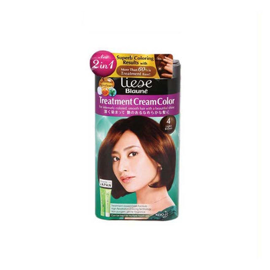 LIESE BLAUNE TREATMENT CREAM HAIR COLOR-LIGHT BROWN KT4 X24