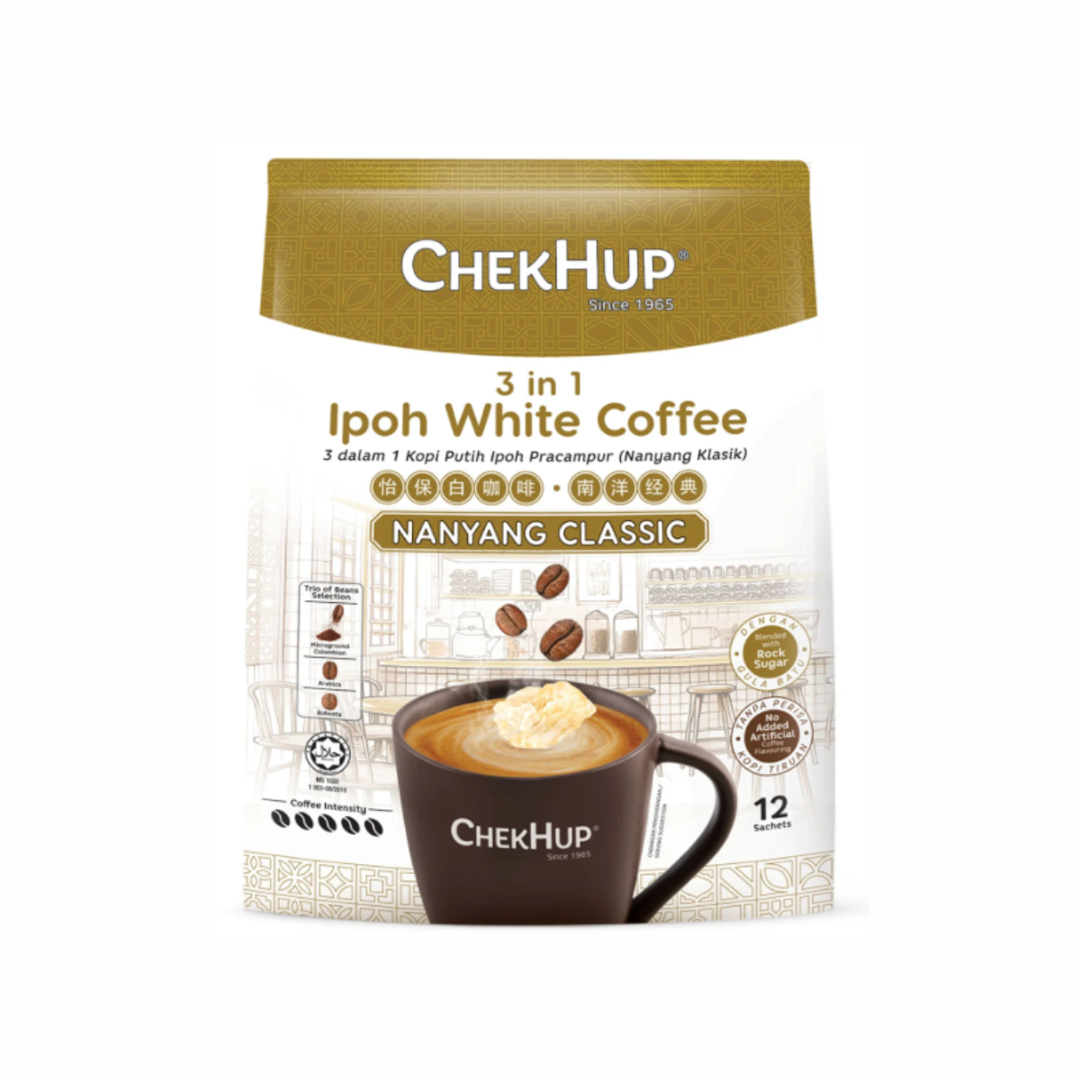CHEK HUP 3IN1 WHITE COFFEE CLASSIC SACHET 37G 12S