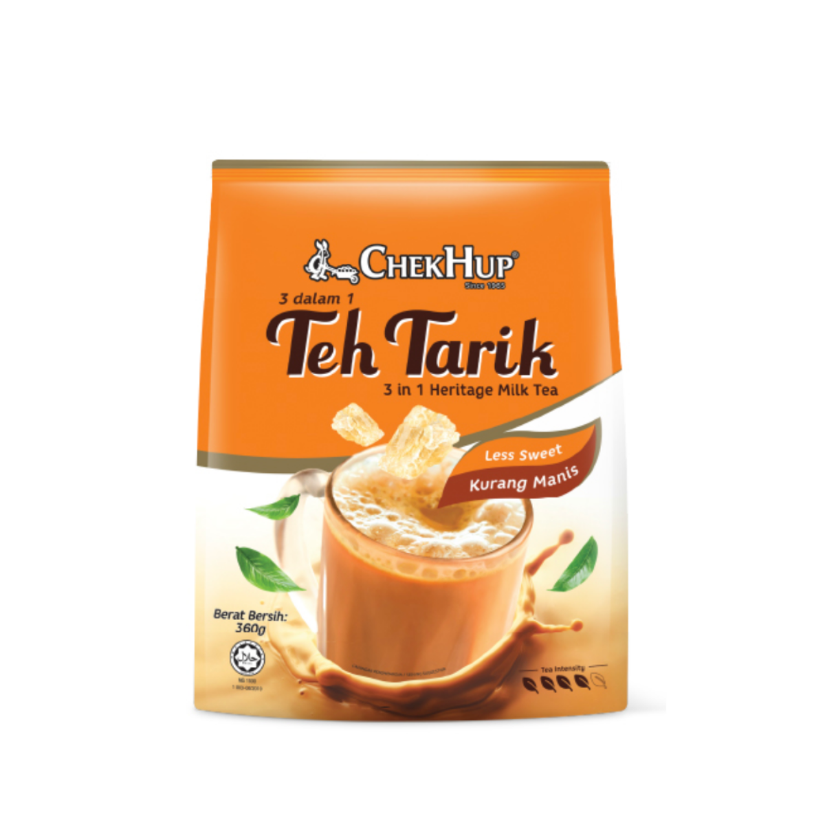 CHEK HUP 3IN1 TEH TARIK LESS SWEET SACHET 30G 12S