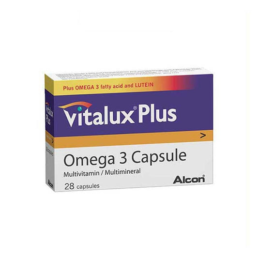 VITALUX PLUS OMEGA 3 CAPSULES 28C