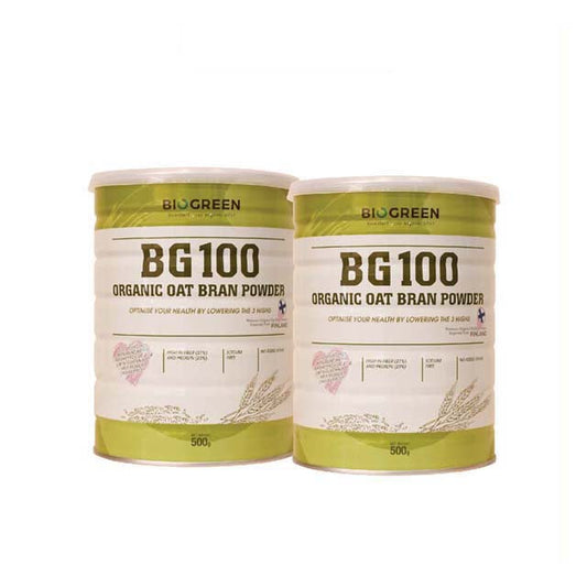 BIOGREEN BG100 ORGANIC OAT BRAN POWDER 500G B1F1