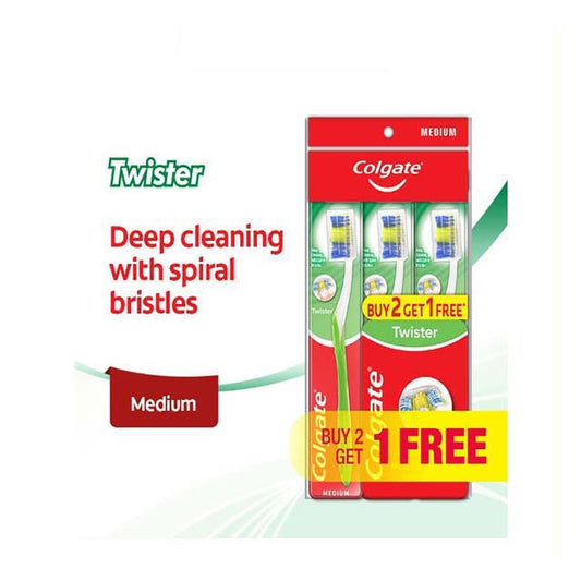 COLGATE TOOTHBRUSH TWISTER MEDIUM 3S