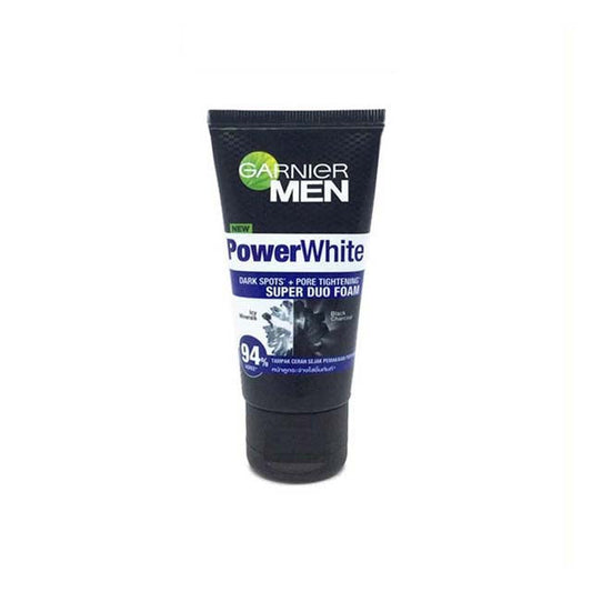 GARNIER MEN POWER WHITE SUPER DUO FOAM FACIAL WASH 100ML