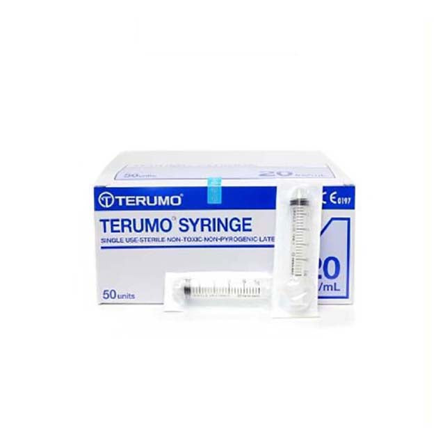 TERUMO SYRINGE WITHOUT NEEDLE 20ML LUER LOCK SS+20L 50S