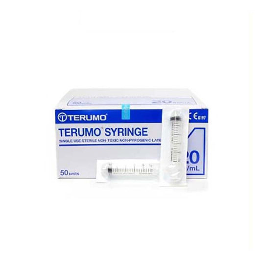 TERUMO SYRINGE WITHOUT NEEDLE 20ML LUER LOCK SS+20L 50S
