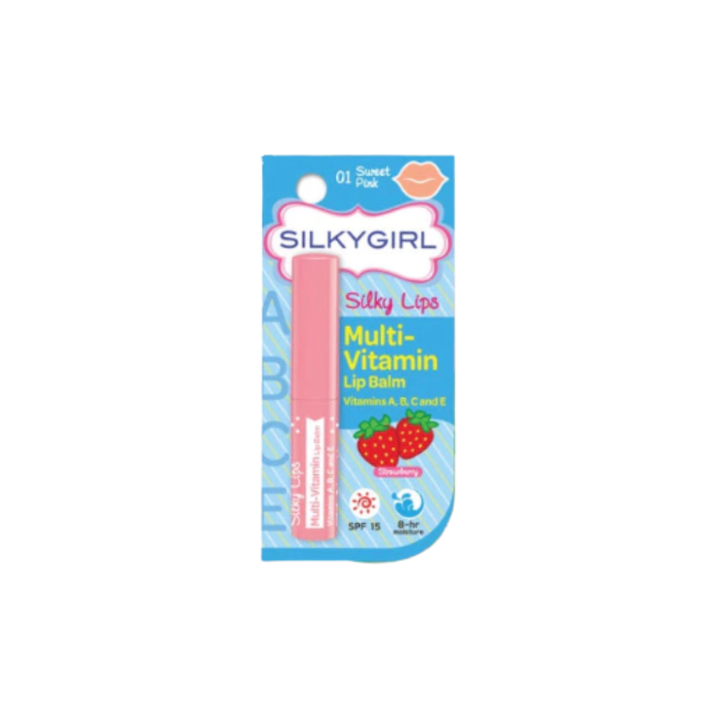 SILKY LIPS MULTI VITAMIN LIP BALM 01SWEET PINK 1.5G