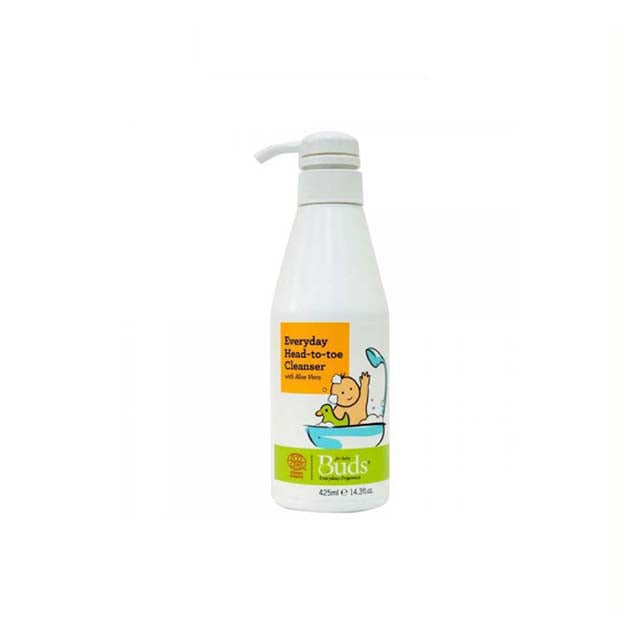 BUDS FOR BABY EVERYDAY ORGANICS EVERYDAY HEAD TO TOE CLEANSER 425ML