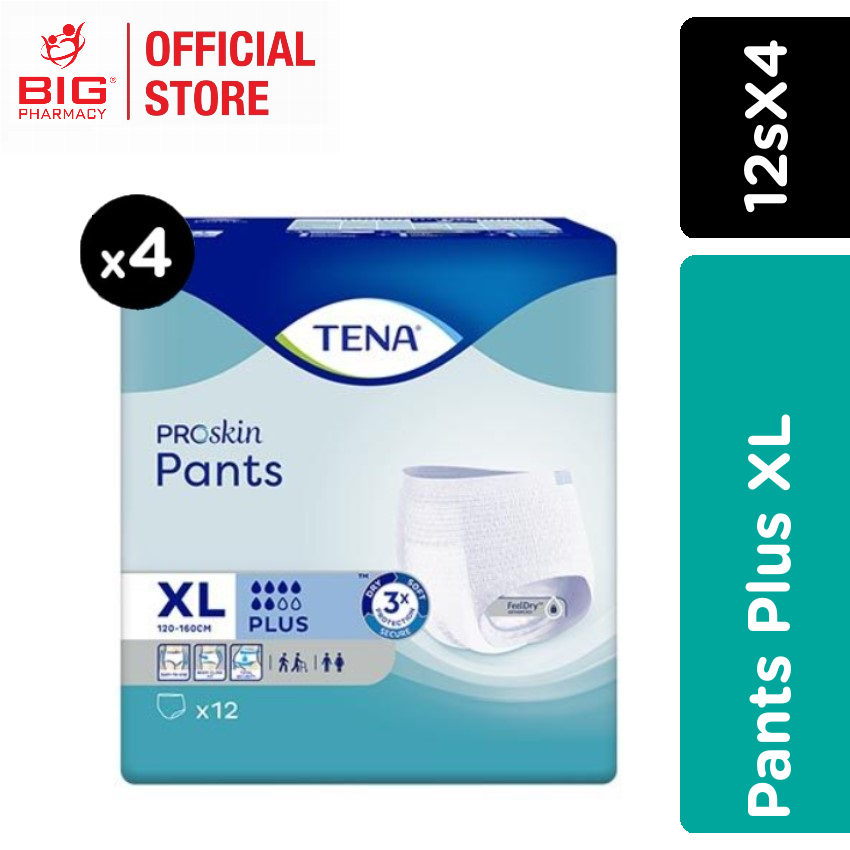 Tena Pants Plus XL (12Sx4)