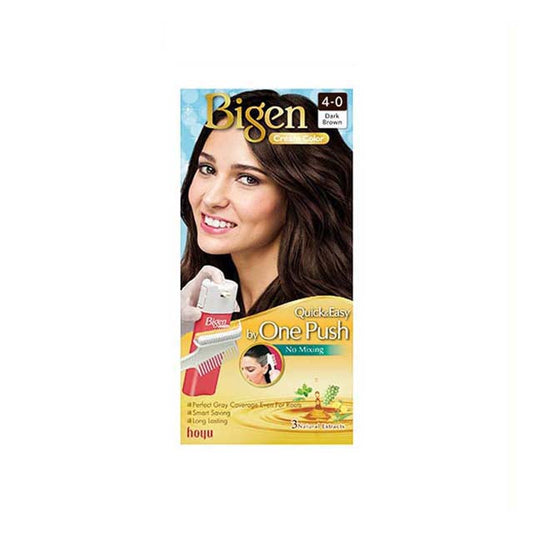 BIGEN ONE PUSH HAIR COLOR 4-0 DARK BROWN