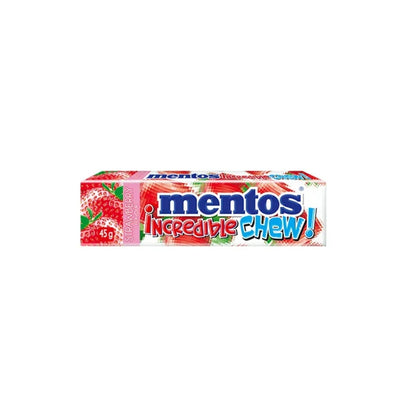 MENTOS INCREDIBLE CHEW STRAWBERRY 45G 20S