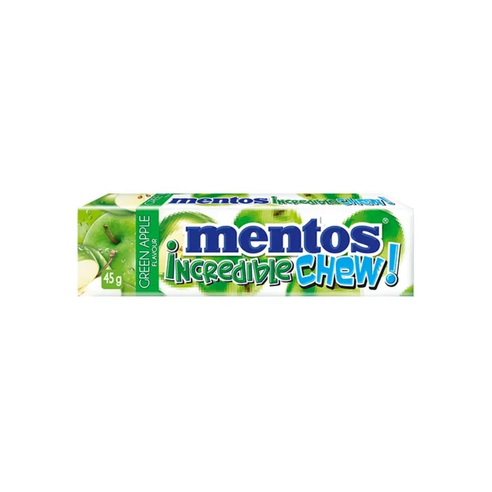 MENTOS INCREDIBLE CHEW GREEN APPLE 45G