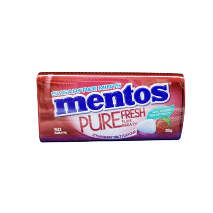 MENTOS PURE FRESH TIN STRAWBERRY 35G 9S