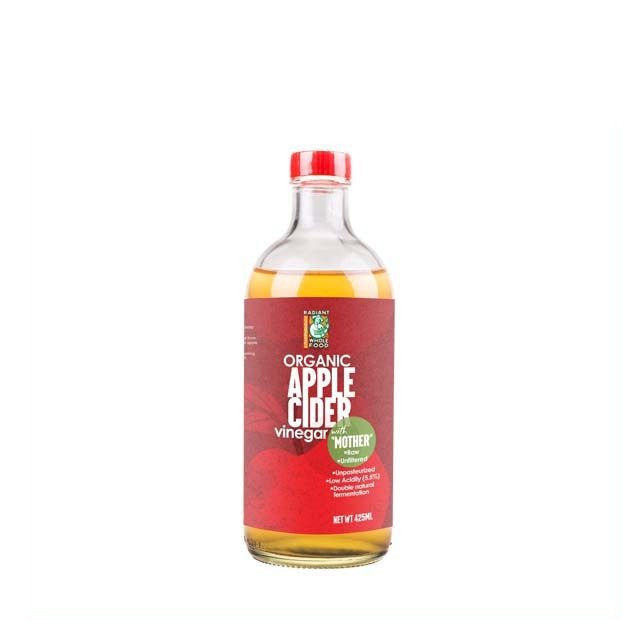 RADIANT ORGANIC APPLE CIDER VINEGAR 425ML
