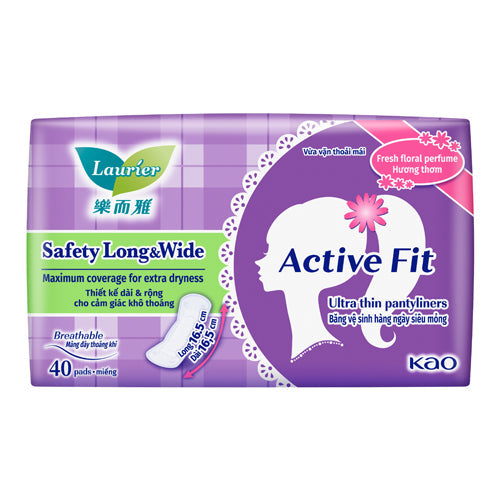 LAURIER PANTYLINER ACTIVE FIT SAFETY LONG 40S